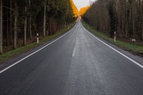 empty infinite road