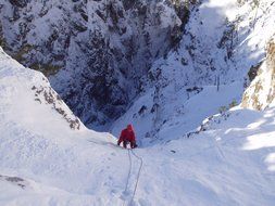 ice climbing bergsport deep view