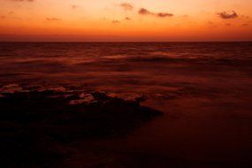 dusk evening horizon