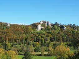 Ruin of Hohengerhausen among the forest