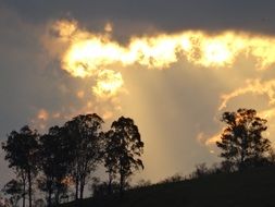 Landscape of sky at Eventide time