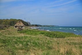 panorama of the coast of the island of Long Island in the Atlantic Ocean