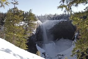 Helmcken Falls in the winter, Canada
