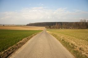 Lane near the fields