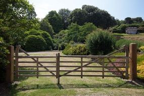 wooden gate to the garden