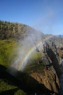 rainbow over the green canyon