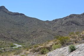 mountains desert texas landscape sky view