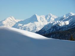 snowy switzerland mountains