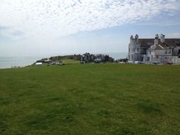 lawn at old town, uk, england, hastings