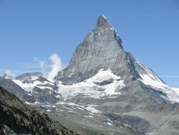 Matterhorn - mountain peak in the Alps