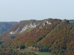 Landscape of hausener rocks