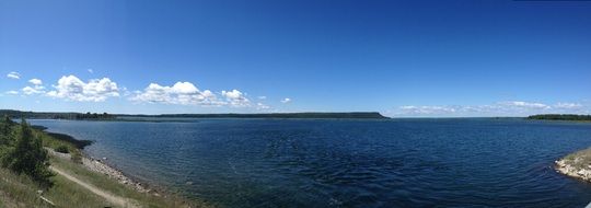 panoramic landscape of Manitoulin island in Ontario, Canada