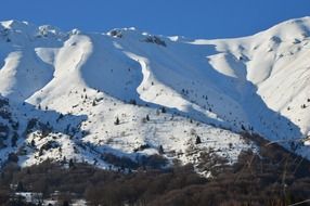 Snowy monte baldo italy garda mountains