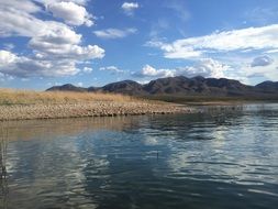 sunny lake water