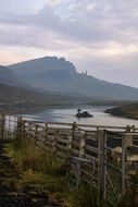 Fence and mountains in Scotland