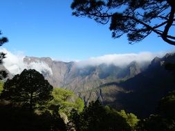 high mountains on a canary islands