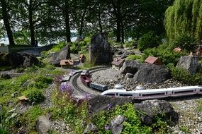 miniature railway on Mainau Island