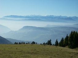 Landscape of the mountains nature