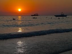 evening beach holiday in turkey