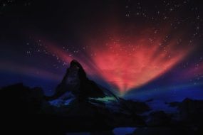 Matterhorn fantasy landscape