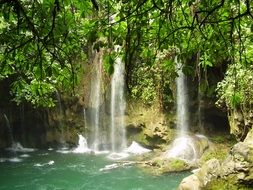 tropical waterfall