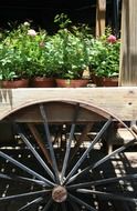 cart wooden static display