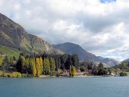 Panorama view of the southern skeleton in New Zealand