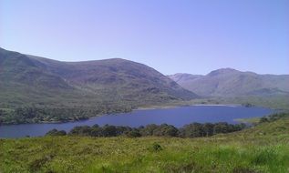 loch affric at summer, uk, scotland