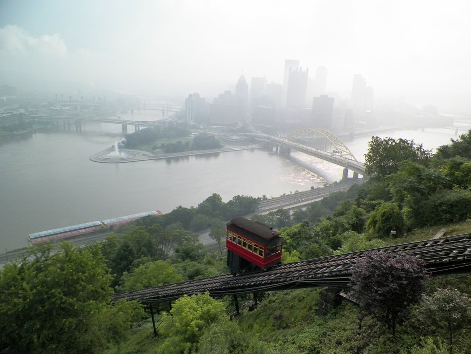beautiful top view of Pittsburgh