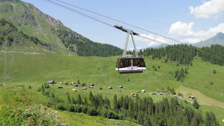 cable car in Switzerland