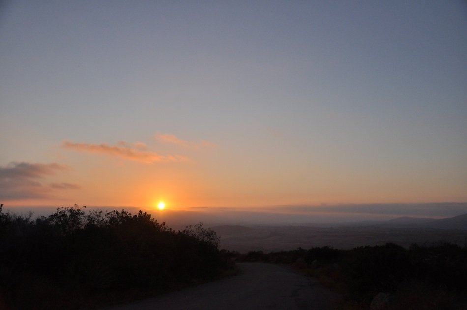 Quiet sunset at dusk