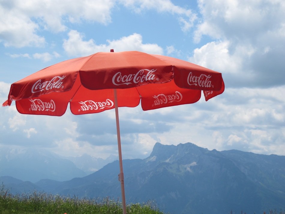 'Coca-Cola' parasol