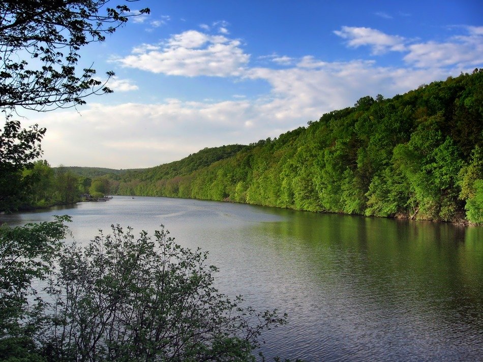landscape of the lake zoar