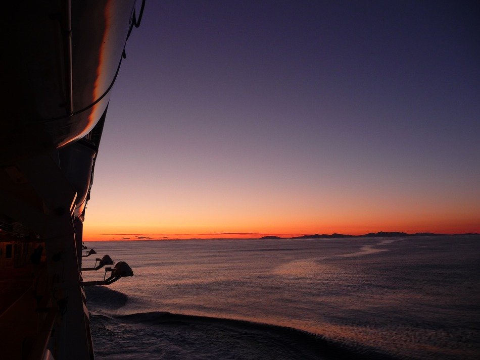 Sunrise on the cruise