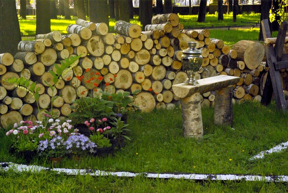 Landscaping at the cottage, russia, St. Petersburg