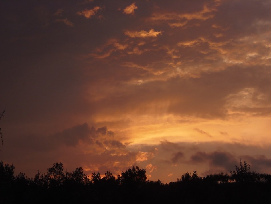 sunset sky in the clouds