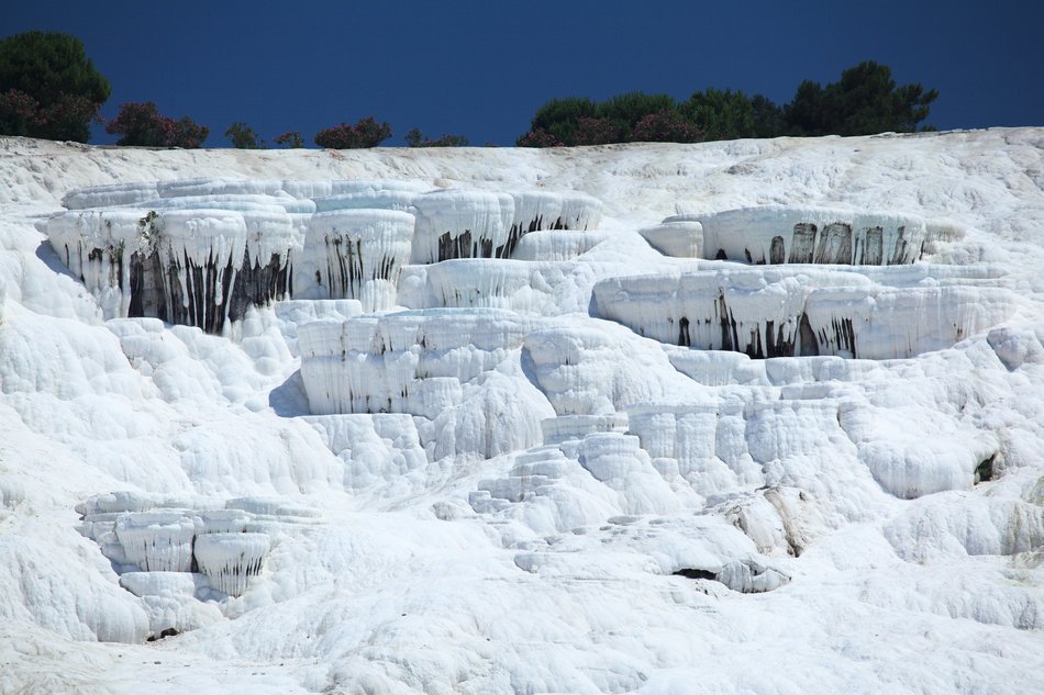 ancient terraces of carbonate minerals
