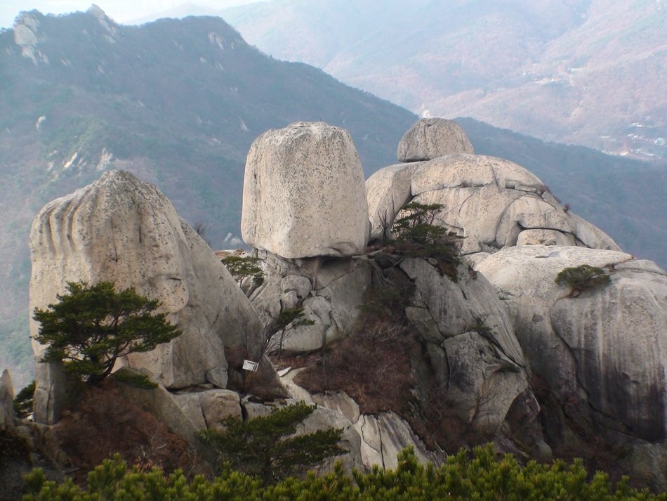 Landscape of Bukhanasan mountain