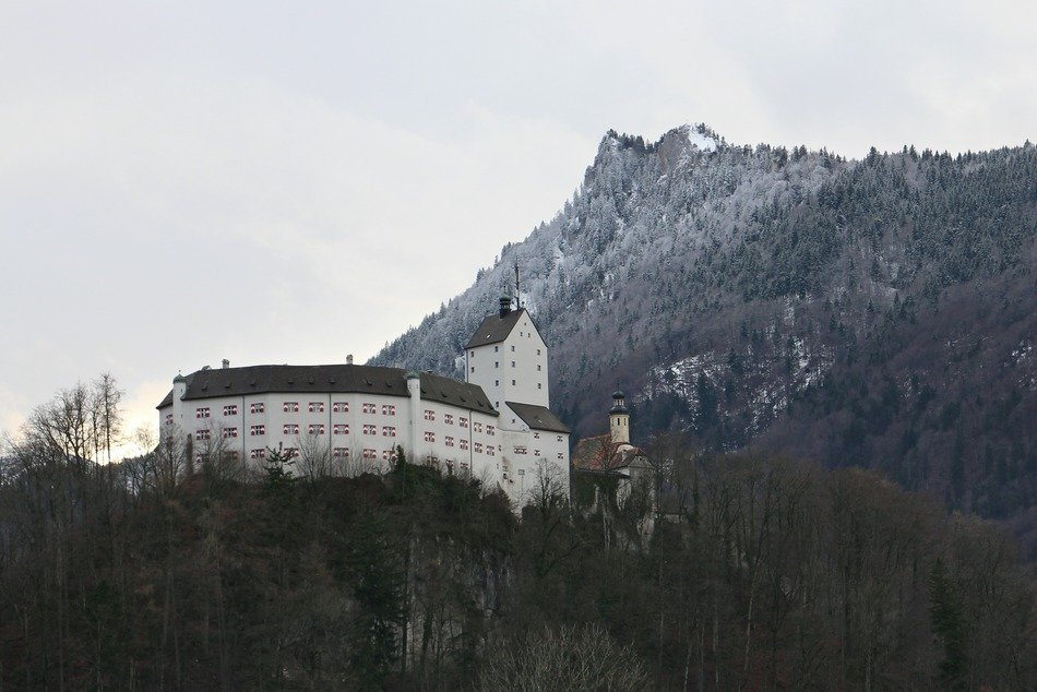 castle on high mountain in bavaria