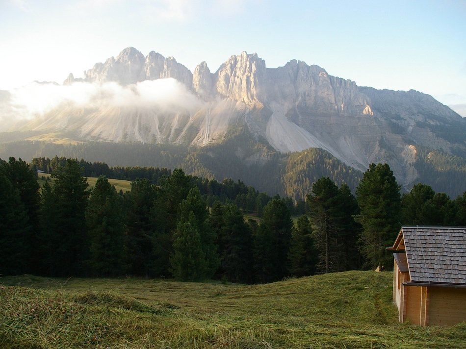 treasure hut on the mountain range