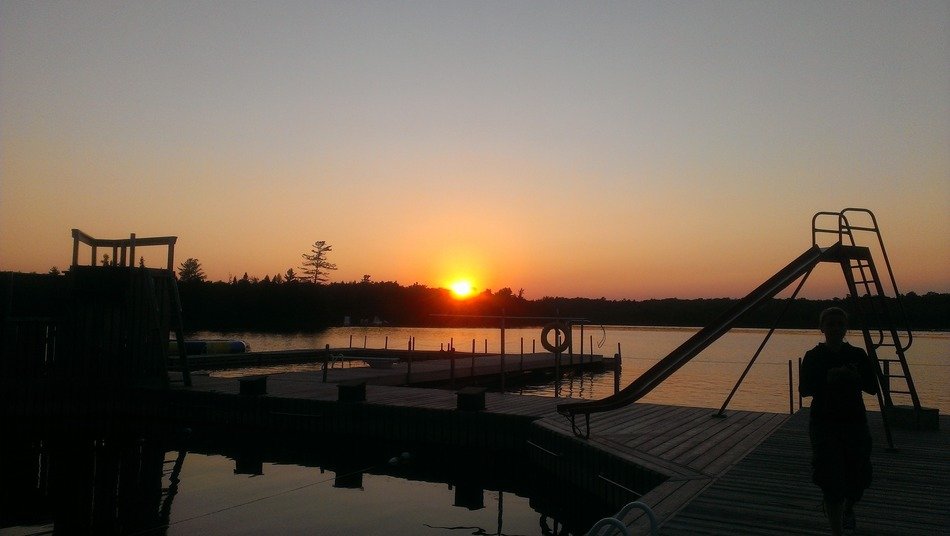 landscape of camp white pine in Haliburton