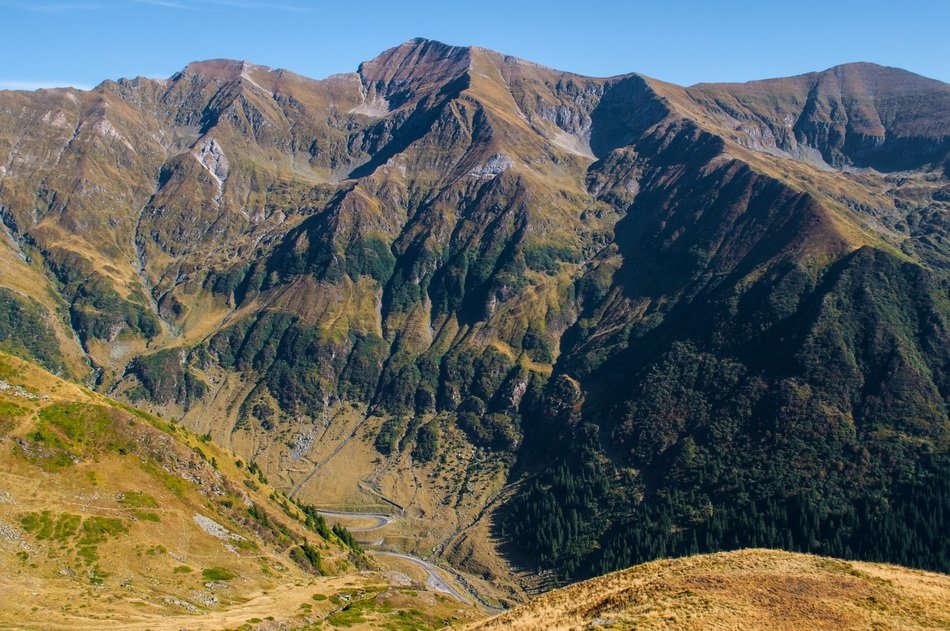 Beautiful and colorful Transfagarasan landscape in Romania