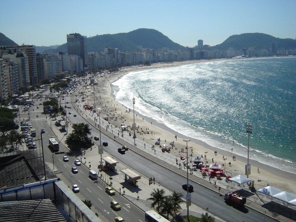 rio de janeiro beach landscape sand