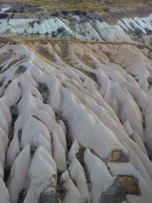 snow on the mountains in the Red Valley in Turkey