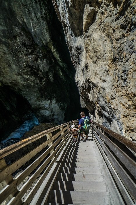 canyon among the rocks in austria