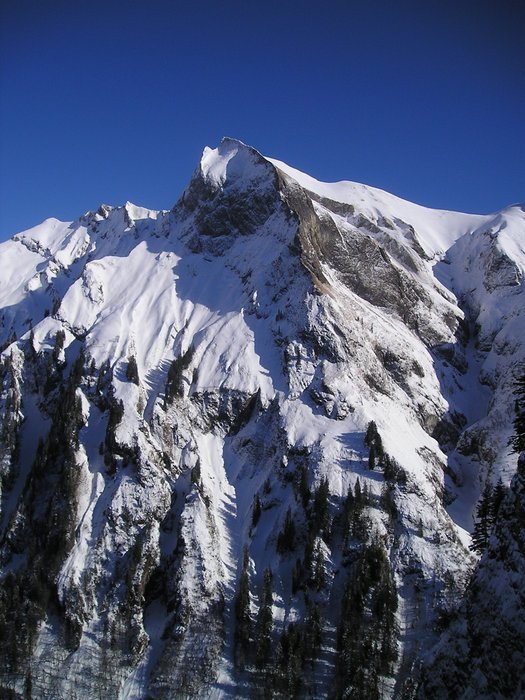 Alpinism in the winter in Germany