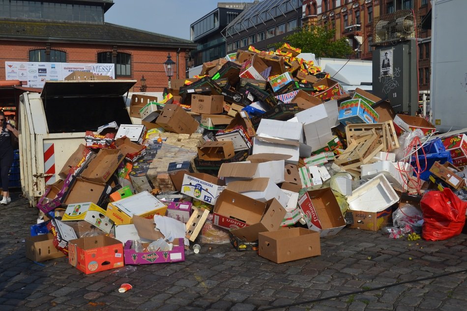 garbage near the building