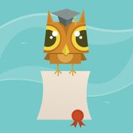 Owl with Diploma