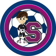 Cartoon Soccer Goalkeeper Learning Illustration N3