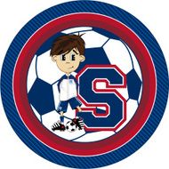 Cartoon Soccer Boy Learning Illustration N5